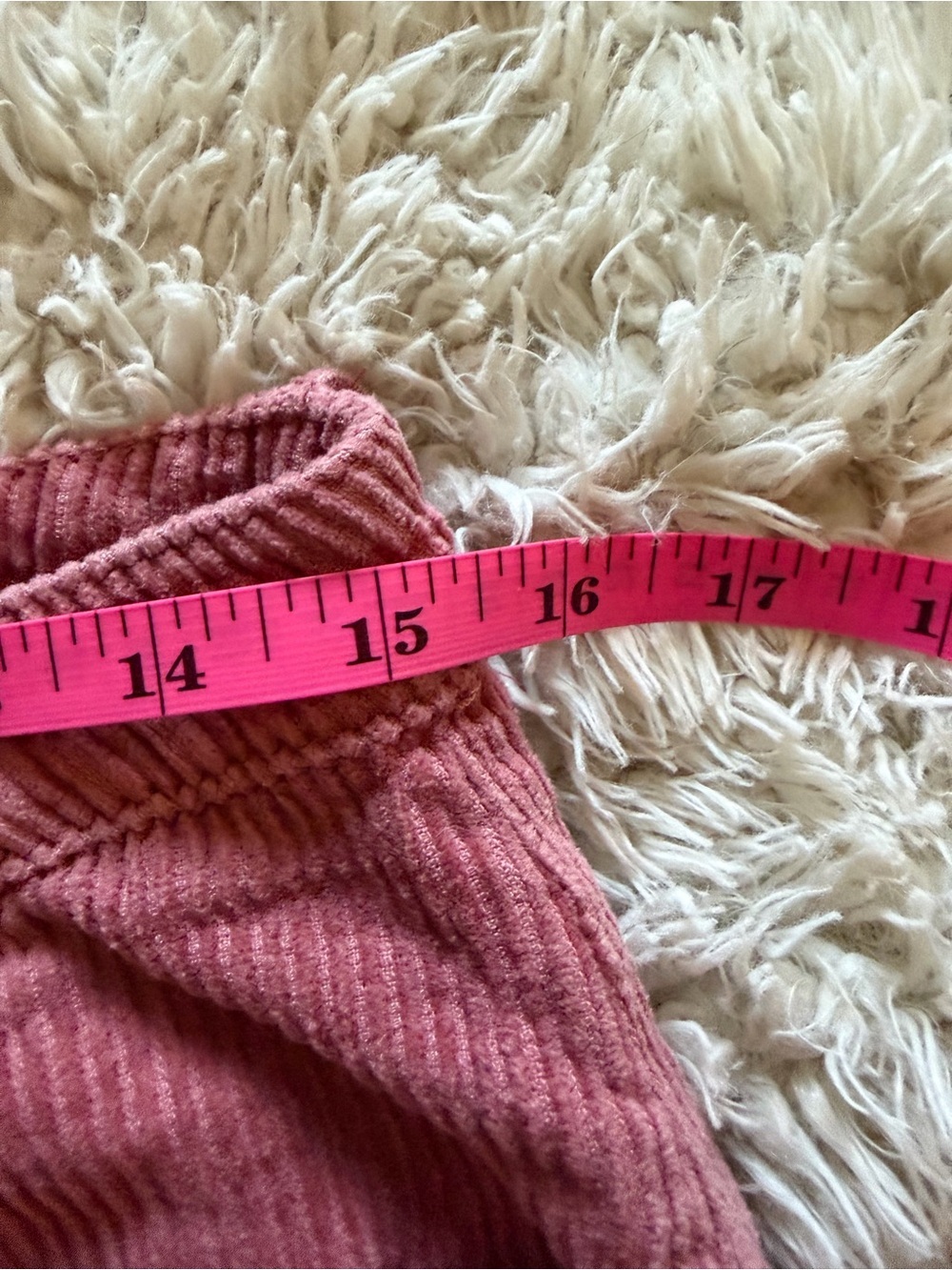 Nasty Gal Rose Pink Wide Wale Baggy Cordoroy Fairycore Cottagecore Boho Jeans - Picture 9 of 9